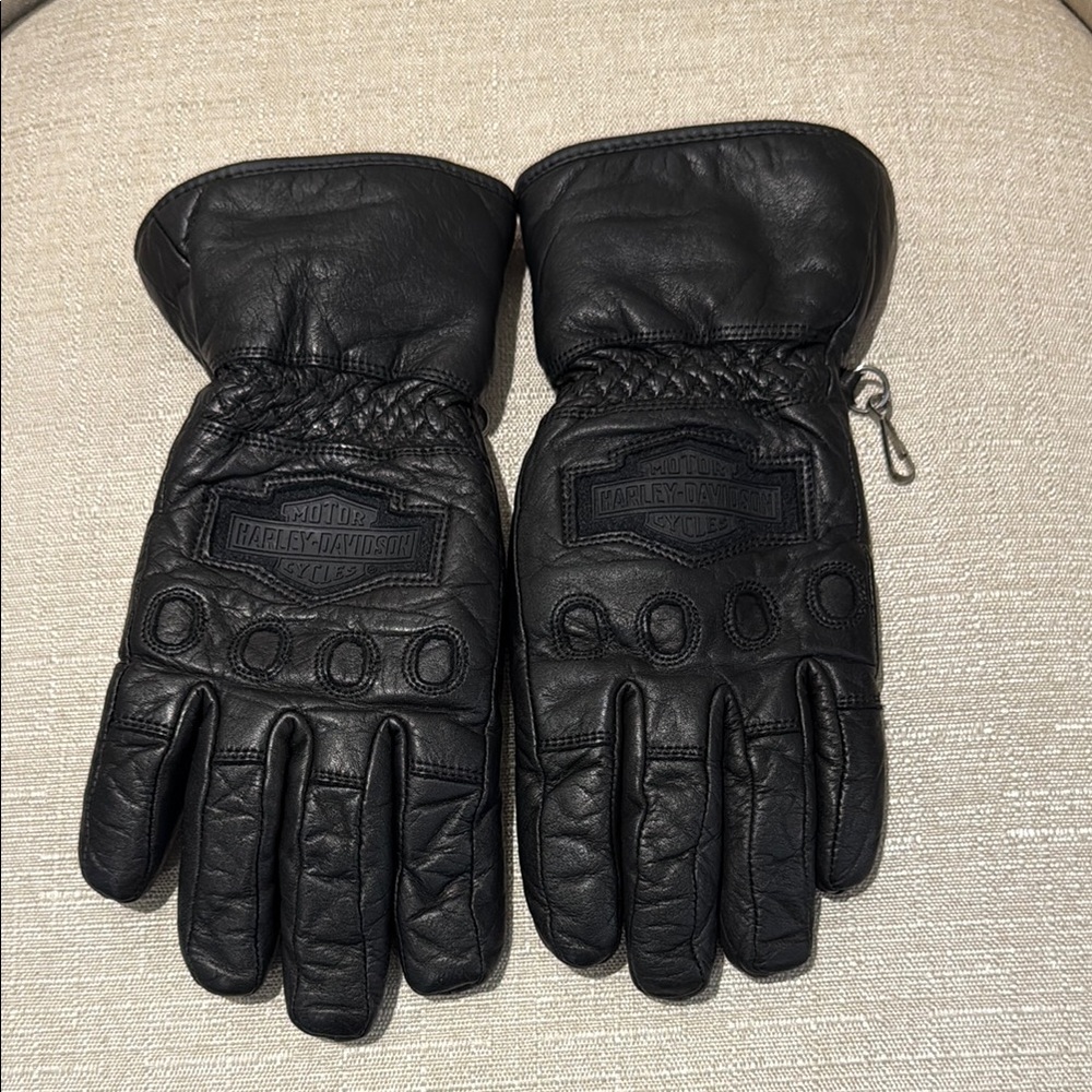 Harley-Davidson Black Leather Gloves